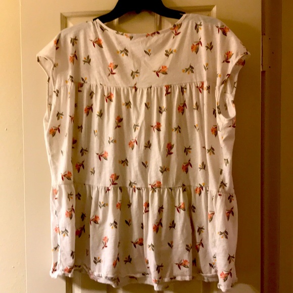 Loft Outlet Baby Doll Cotton Tee - Picture 2 of 2